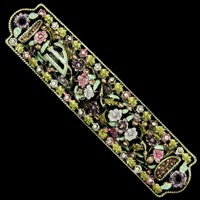 1263- Mezuzah Case, jeweled, medium