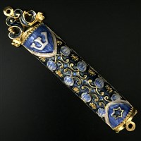 1280- Mezuzah Case, jeweled,small