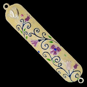 1288- Mezuzah Case, jeweled, medium