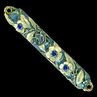 1294- Mezuzah Case, jeweled, small