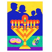 0330-CC- Chanukah Celebration Sand Art - Bulk