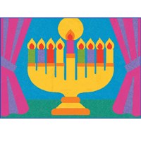 0330-M- Menorah Sand Art - Bulk