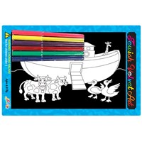 0348- Noah's Ark Velvet Art