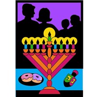 0430-CC- Bulk Chanukah Celebration Velvet Art