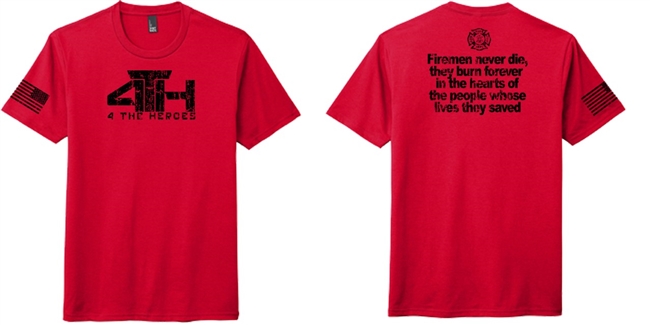 4 T H Firefighter Tri Blend Tee