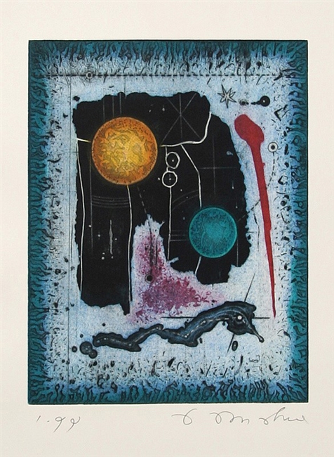 Tighe O'Donoghue, Untitled - Planetary Abstract, Etching
