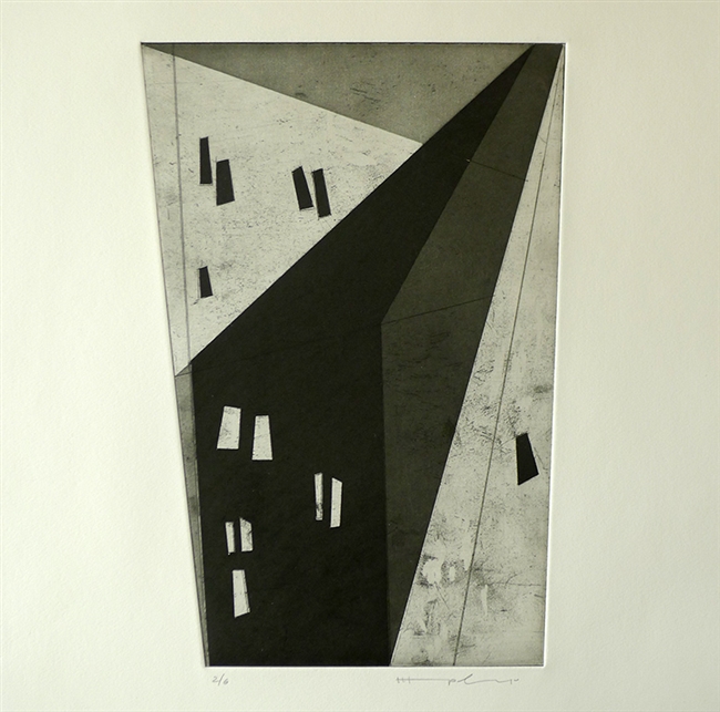 Marjorie Plenge, Swiss (1972- ) Shadow 2, 2014, Etching/Aquatint