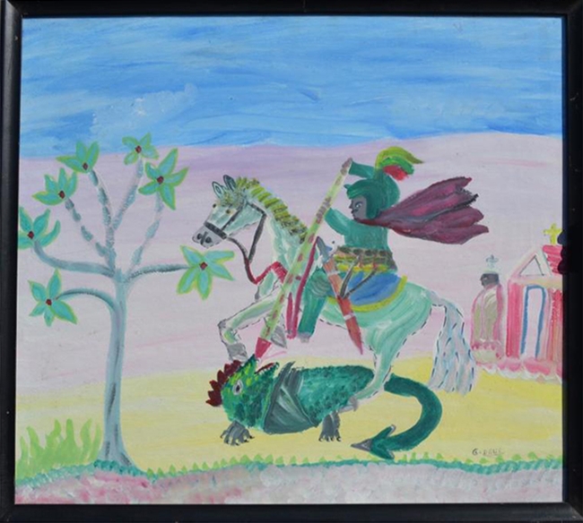 Gerard Paul (Haitian, 20th c.), Saint George and the Dragon