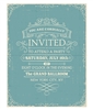 Vintage Blue Invitation