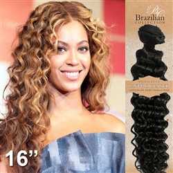 Brazilian Deep Wave Remy Human Hair Weft 16 Inches