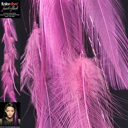 Feather Flash Clip In Hair Extensions Colour Dusty Pink