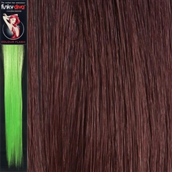 Colour Flash 16 inches Synthetic Clip in Hair Extensions Colour Burgundy
