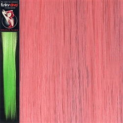 Colour Flash 16 inches Synthetic Clip in Hair Extensions Colour Pink