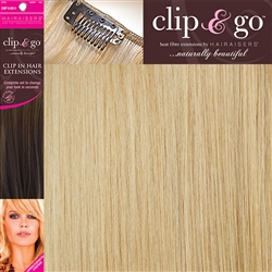 Clip and Go 4 High Heat Fiber Clip In Hair Extensions 18" Colour 913L