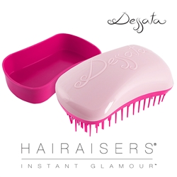 Dessata Mini Detangling Hairbrush Pink & Fuchsia