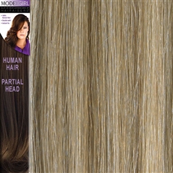 Modelgirl Partial Head Clip In Human Hair Extensions Colour 18/SB