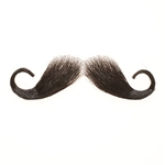 Fake Moustache Captain Hook Real Human Hair