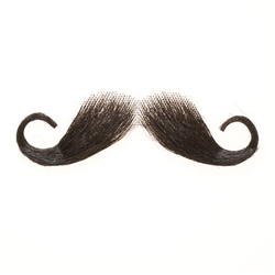 Fake Moustache Captain Hook Real Human Hair