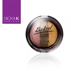 Terracotta Baked Eye Shadow | Triple Shade Sparkle Inca