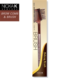 Professional Makeup Artist's Eyebrow Comb and Brush