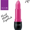 Vivid Matte Hot Pink Coloured Lipstick by Nicka K New York