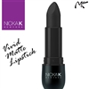 Vivid Matte Black Coloured Lipstick by Nicka K New York