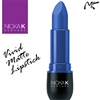 Vivid Matte Slate Blue Coloured Lipstick by Nicka K New York