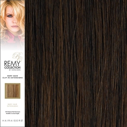 Hairaisers Remy Clip In Human Hair Extensions Colour 1B 16 Inches
