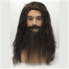 Male Hobo Style Long Wig, Beard and Moustache Set