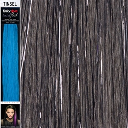 Tinsel Hair Extensions 16 Inches by 1.5 Inches. 2 Pieces Per Pack