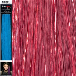 Tinsel Hair Extensions 16 Inches by 1.5 Inches. 2 Pieces Per Pack