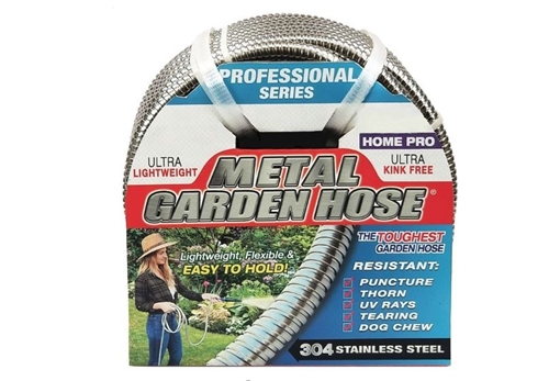 Professional Series Metal Garden Hose 25'