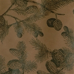 Closeout Christmas Pine Cone Giftwrap