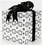 Black and Silver Squares Giftwrap