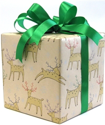 Crayon Reindeer Giftwrap