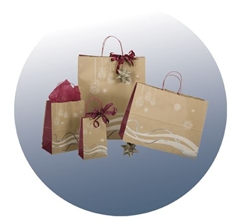 Holiday Breeze Paper Shopping Bags