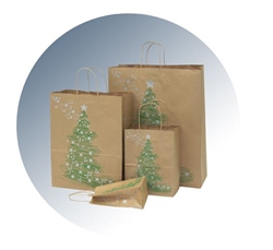 Magical Christmas Paper Shopping Bags