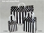 Dots and Stripes/Black Bags