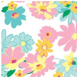 Vibrant Floral Tissue