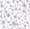 Silver and Purple Snowflakes Tissue