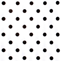 20x30 Black Dots/White Designer Printed Tissue