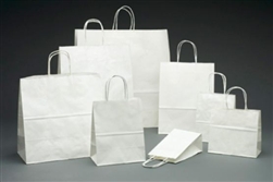 White Food Service Shopping Bags