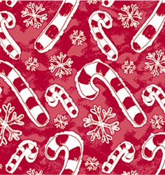 Flakes and Candy Canes Giftwrap