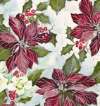 Painterly Poinsettias Giftwrap