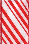 Peppermint Wire-Edge Ribbon