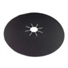 17" x 2" Black Silicon Carbide Paper Heavy Duty Sanding Discs with Slots 24 grit