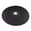 17" x 2" Black Silicon Carbide Paper Heavy Duty Sanding Discs with Slots 36 grit