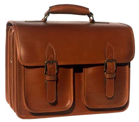 Ranger 3 Compartment Leather Briefcase