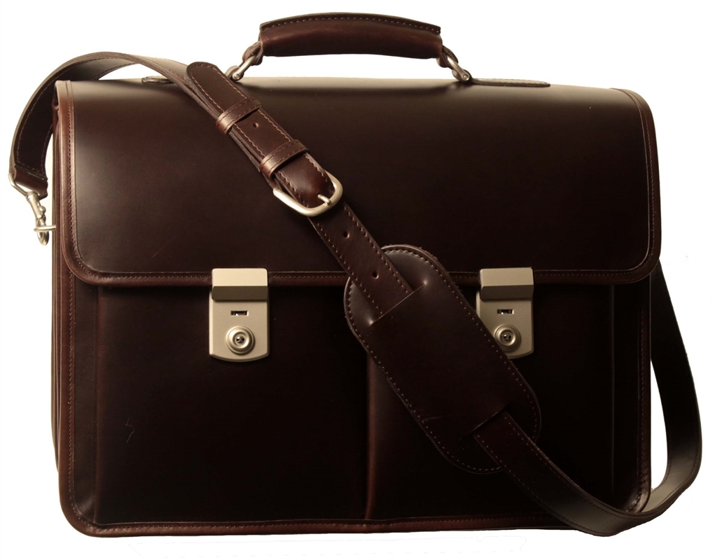 Litigator Leather Laptop Briefcase