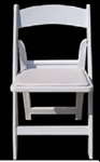 White resin folding chair discounts